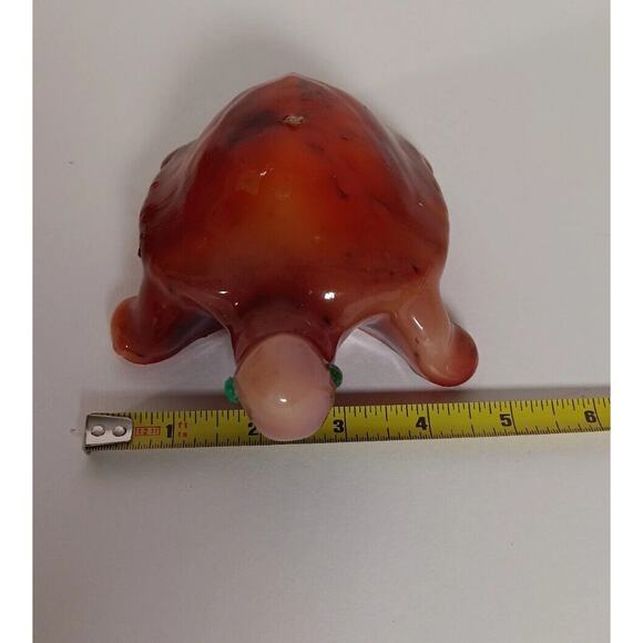 Lot of 2 Vintage Turtle Candle Glazed Wax Plastic Eyes Luccia Miami FL - Picture 11 of 16